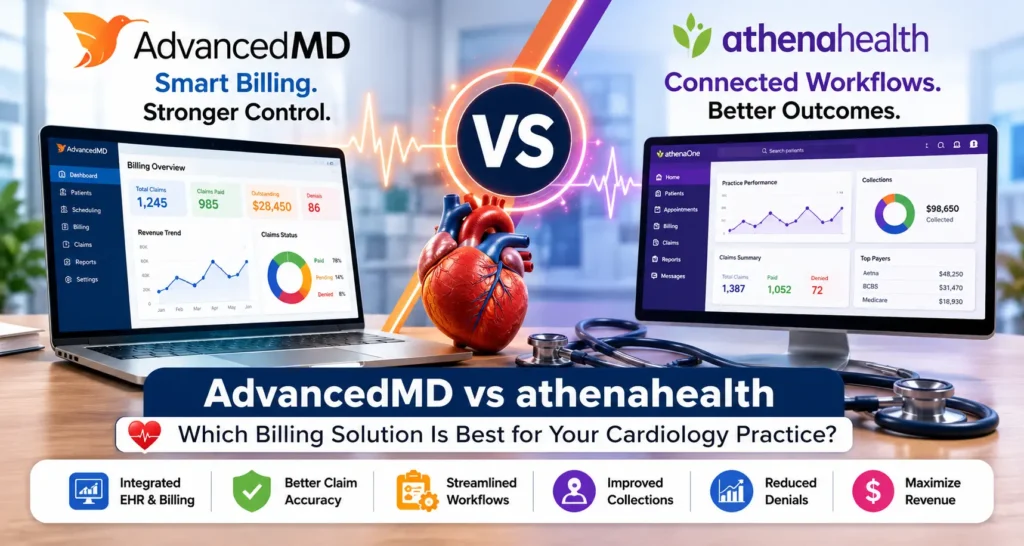 AdvancedMD vs athenahealth for Cardiology Billing