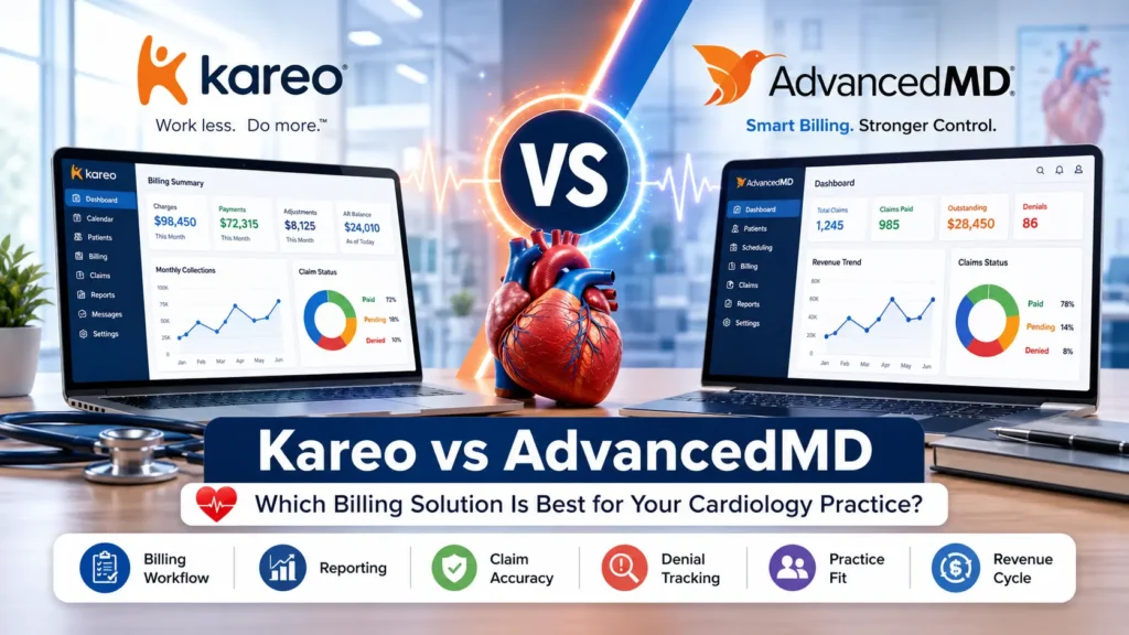 Kareo Vs AdvancedMD for Cardiology Practices