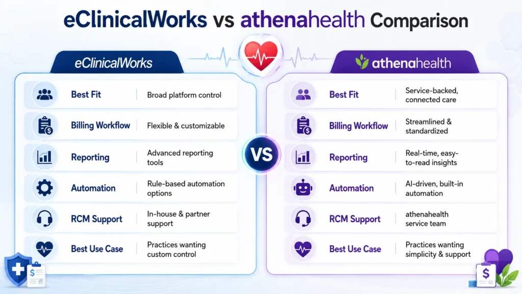 eClinicalWorks vs athenahealth Comparison