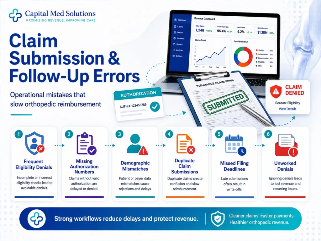 Claim Submission and Follow-Up Errors