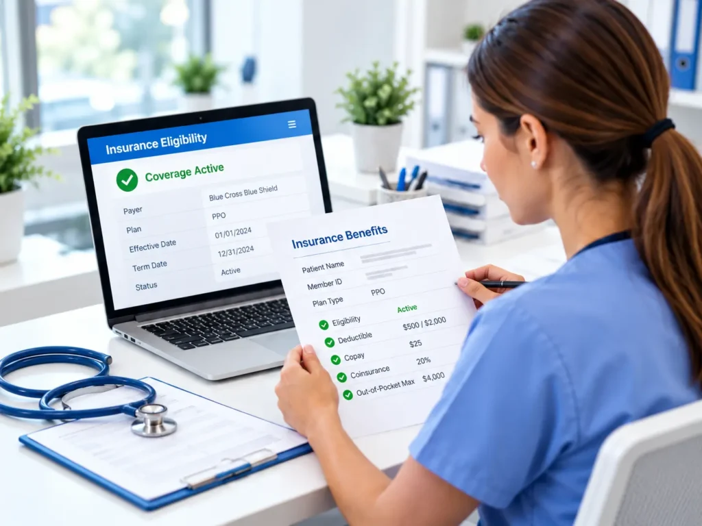 Checking Insurance Benefits in Clinic